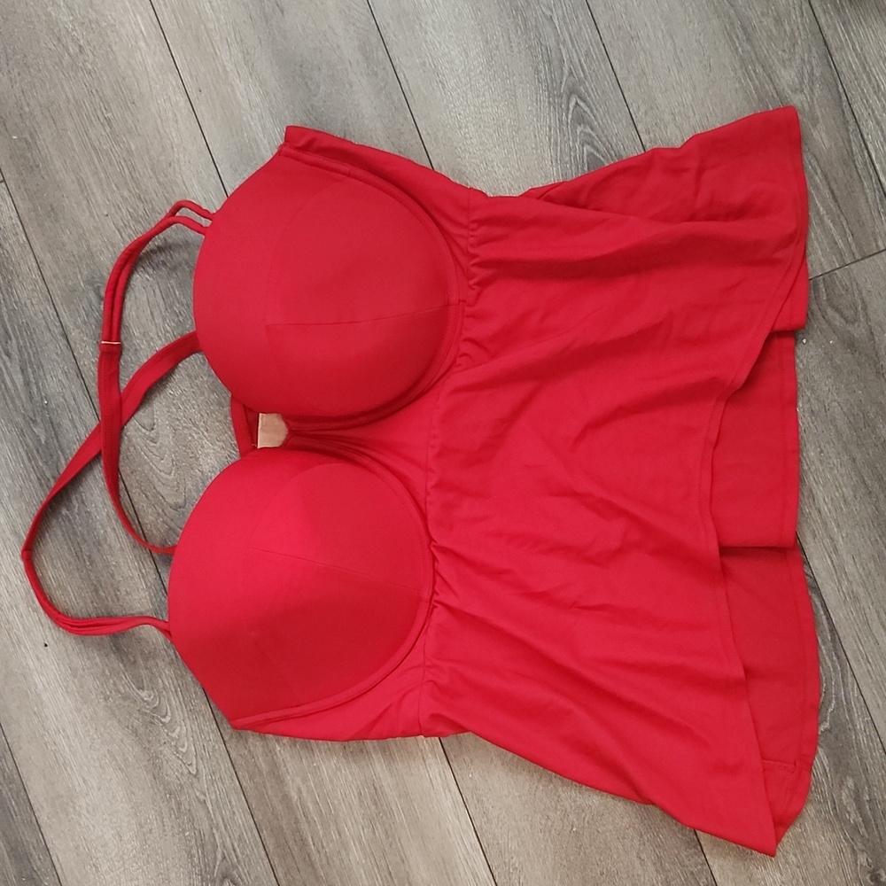 Plus Size Swimsuit Tanktop Tankini Top